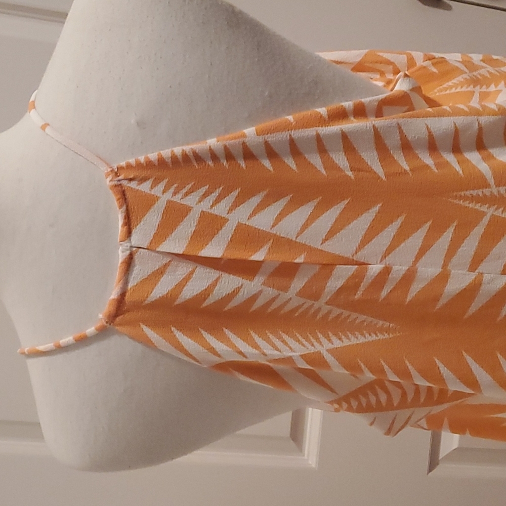 Spicy sugar size 14 peach and creme long line cami or mini dress. - Picture 4 of 5